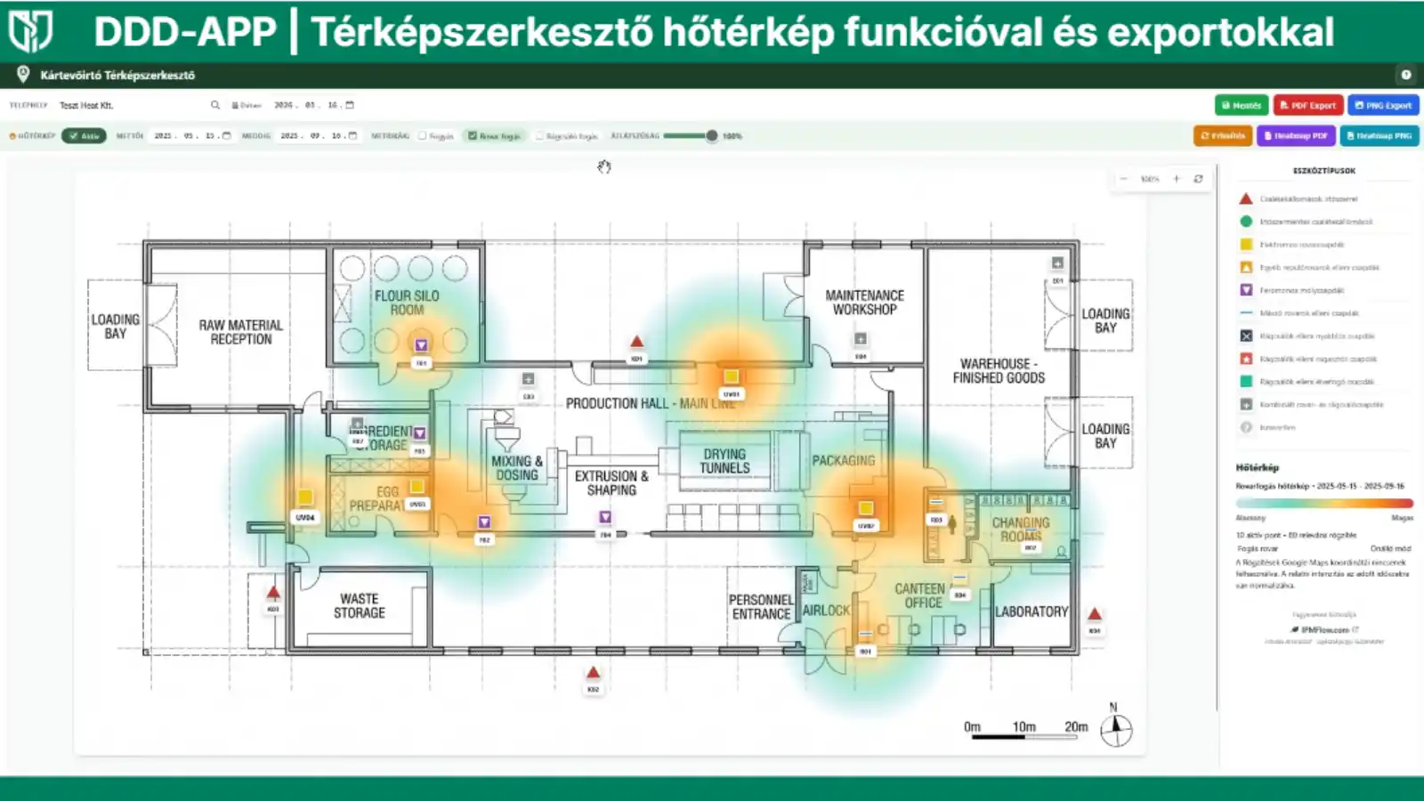 DDD-APP térképes munkafolyamat videó helyi előnézeti képe